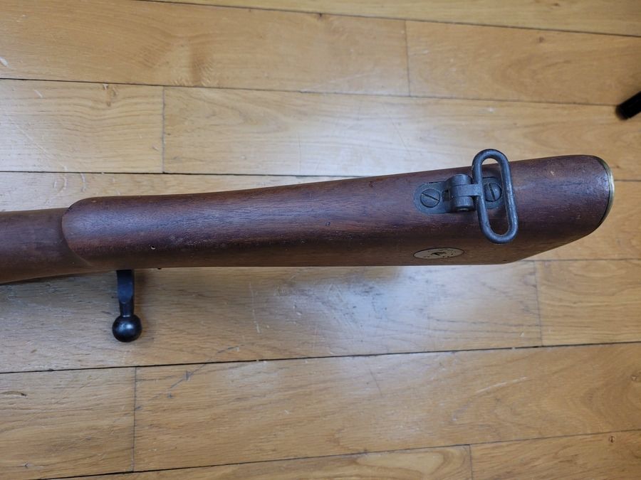 Seltenes englisches Gewehr Lee Enfield MKIII (UND NICHT MKIII(*) !) – Cut-off UND Volleyvisier – SEHR seltene Herstellung B.S.A 1914 ! Originalkaliber 303 Brit. – vollständig einheitlich nummeriert – Einheitsscheibe – MUSEUMSZUSTAND !, Bild 20 von 40