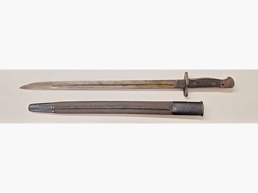 Wilkinson 1907 Pattern Bajonett Leder Scheide in Arsenalfett Seitengewehr