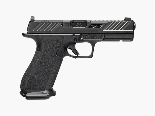 Pistolet Shadow Systems DR920 Elite OR, 9mm Luger, canon flûté de 4.5" noir, 17+1