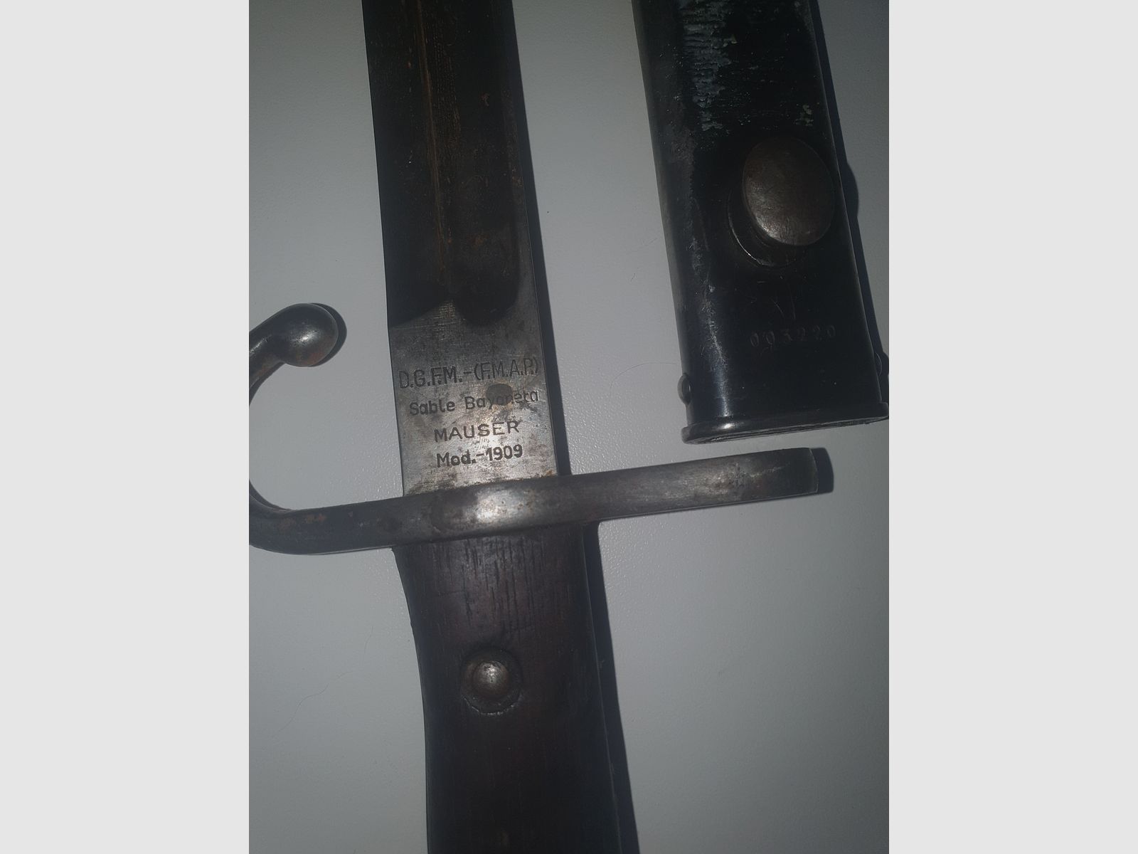 Bayoneta argentina modelo Mauser 1909