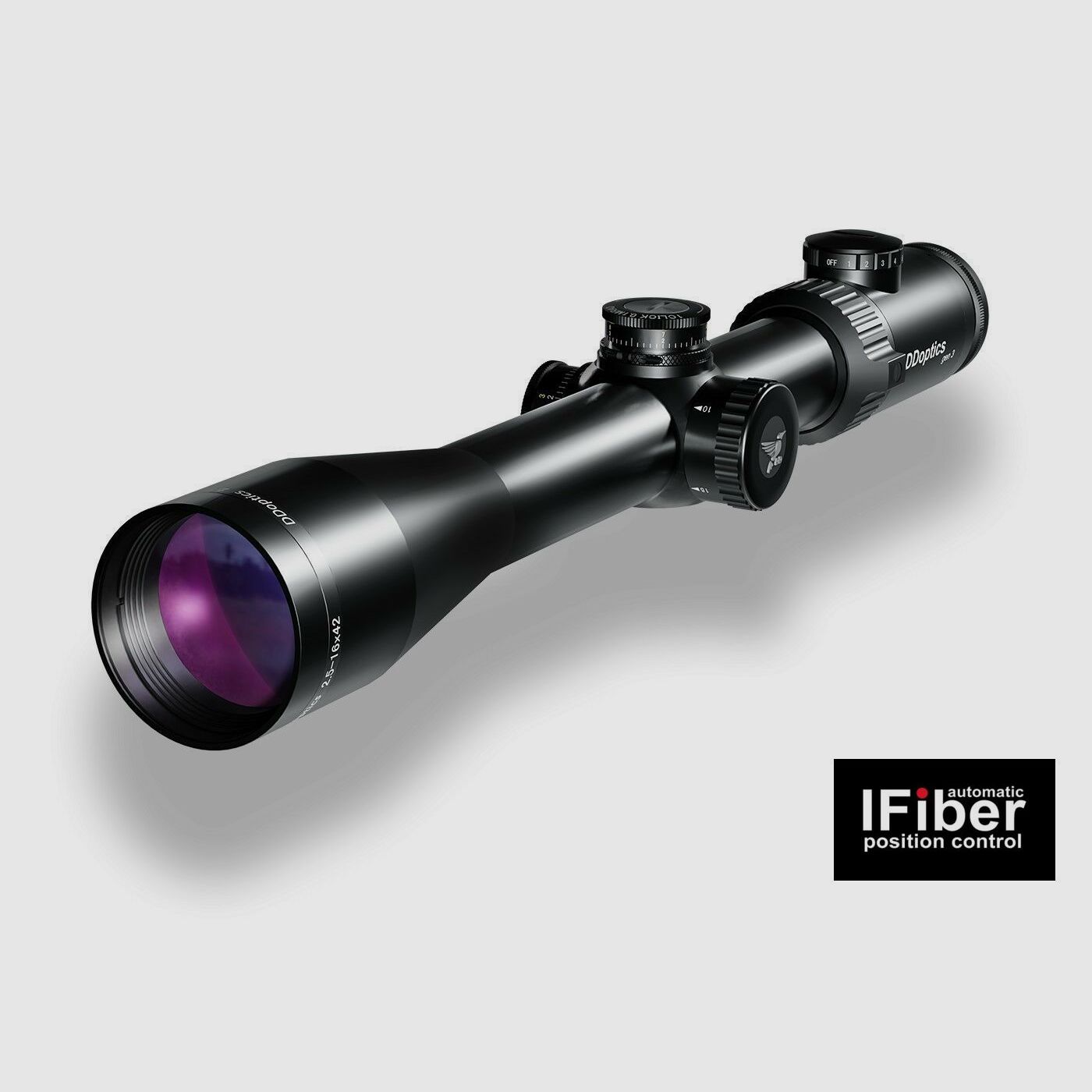 DDoptics 442511133.1 riflescope Nighteagle V6 2.5-16x42 Gen3 MRAD A4N iFiber