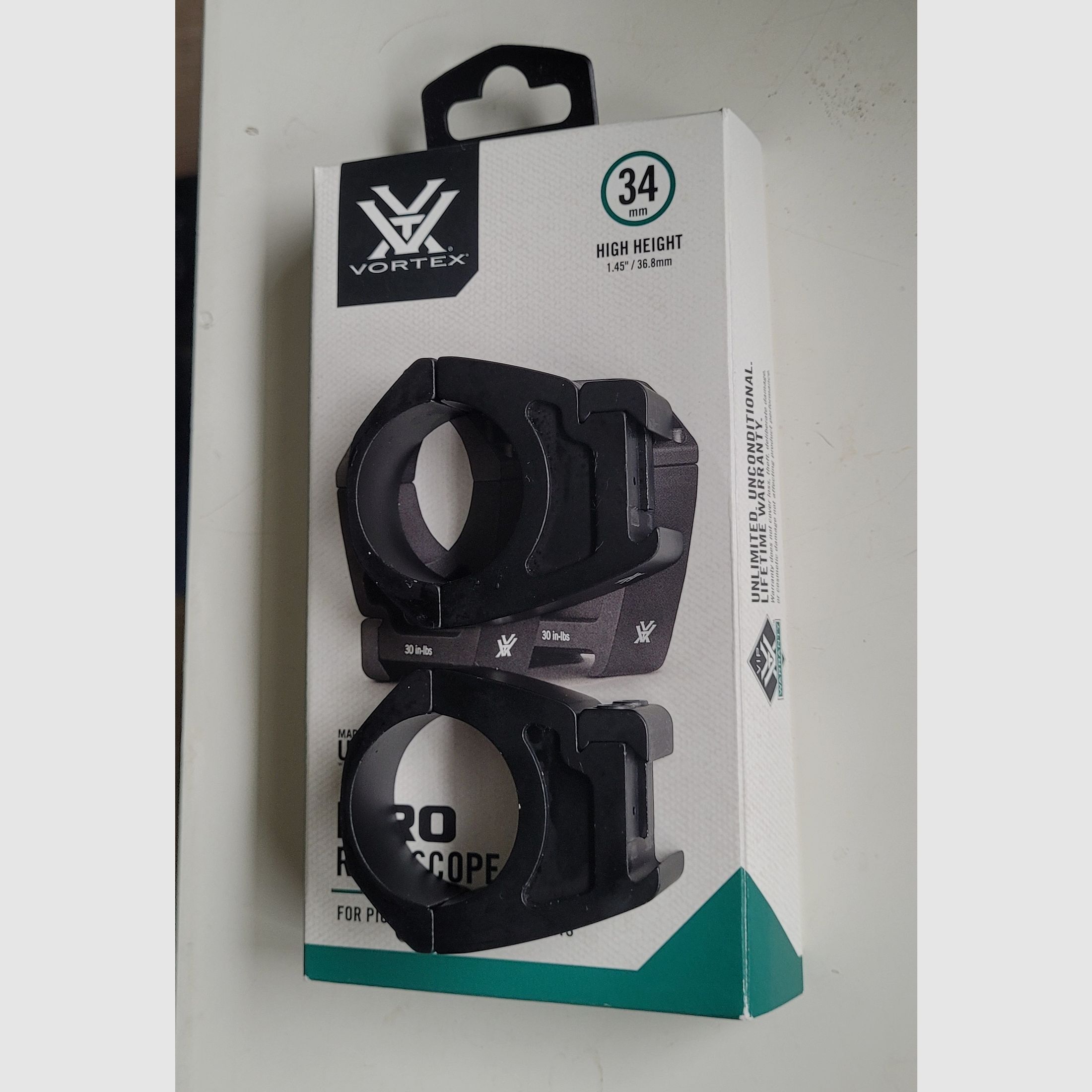 Vortex PRO mounting rings 34mm