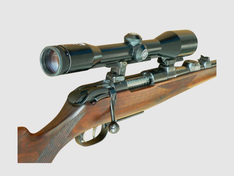 Repeater rifle Krico, cal. 5.6x57, with scope