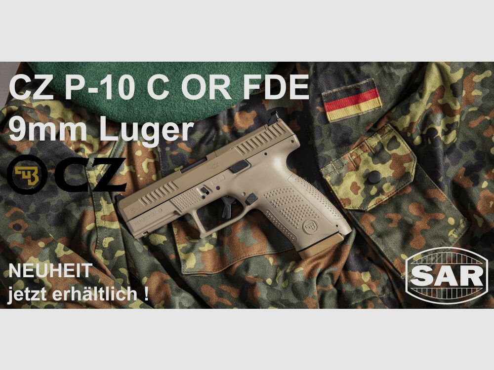 CZ CZ Pistole P-10 C OR FDE 9mmLuger, Optics Ready, SFA - Striker Fire Action