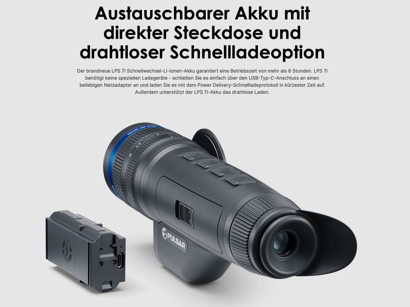 Pulsar Telos XQ35 appareil de vision thermique 384x288 pix. @ 17 µm NETD <25 mK