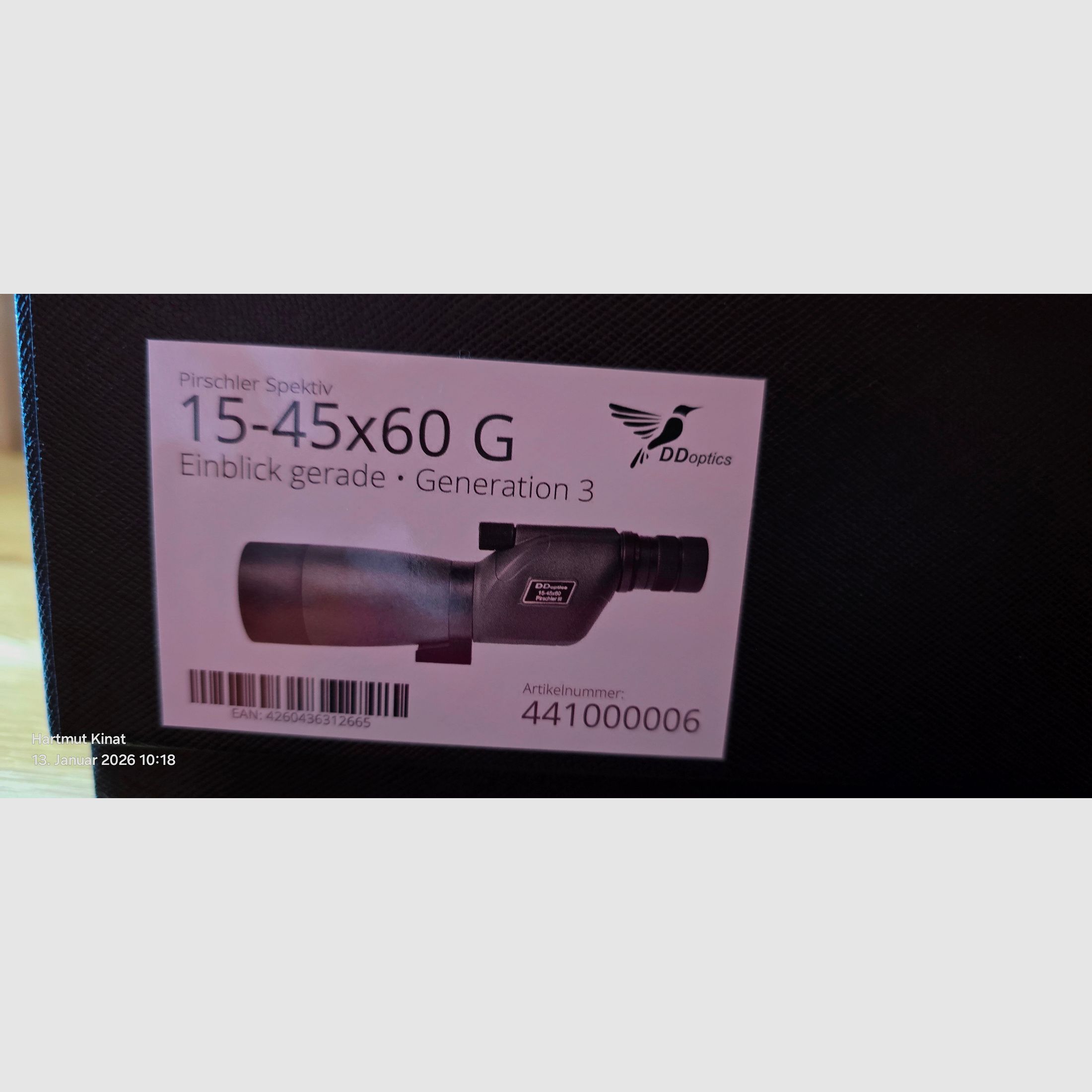 DDoptics Spektiv 15-45×60 G