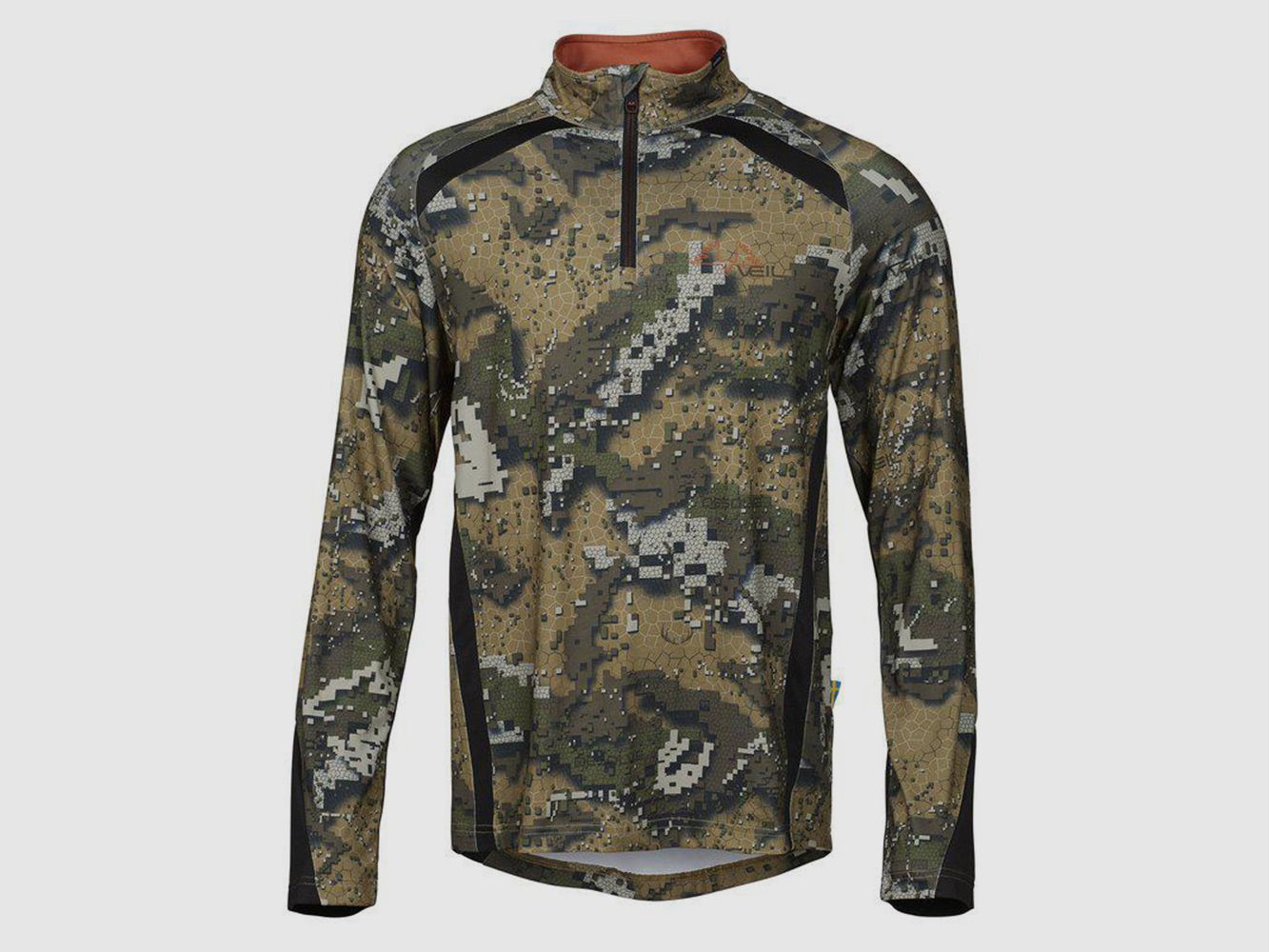 Swedteam Half-Zip Alpha Antibite CAMO VEIL T-shirt à Manches Longues, image 1 sur 3