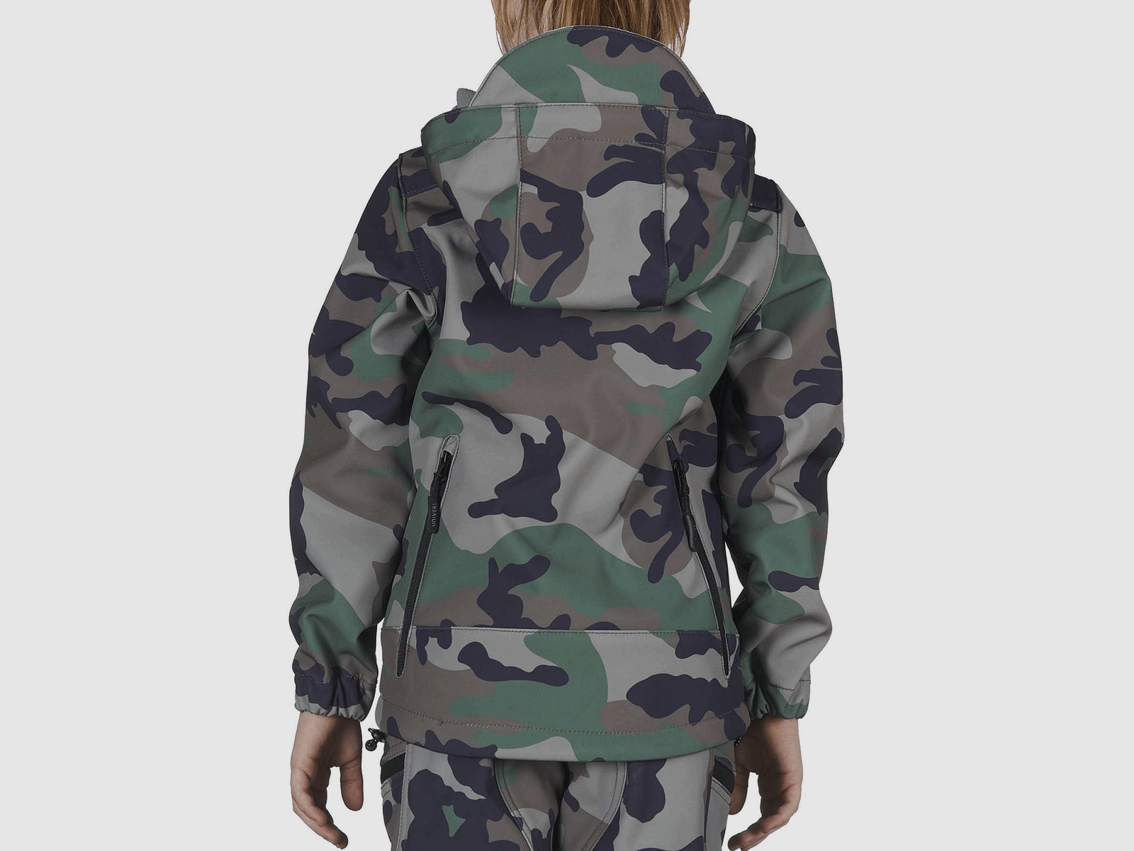 KURTKA – UNIVERS – DZIECKO – KURTKA SOFTSHELL U-TEX JUNIOR New Land Camo, zdjęcie 2 z 5