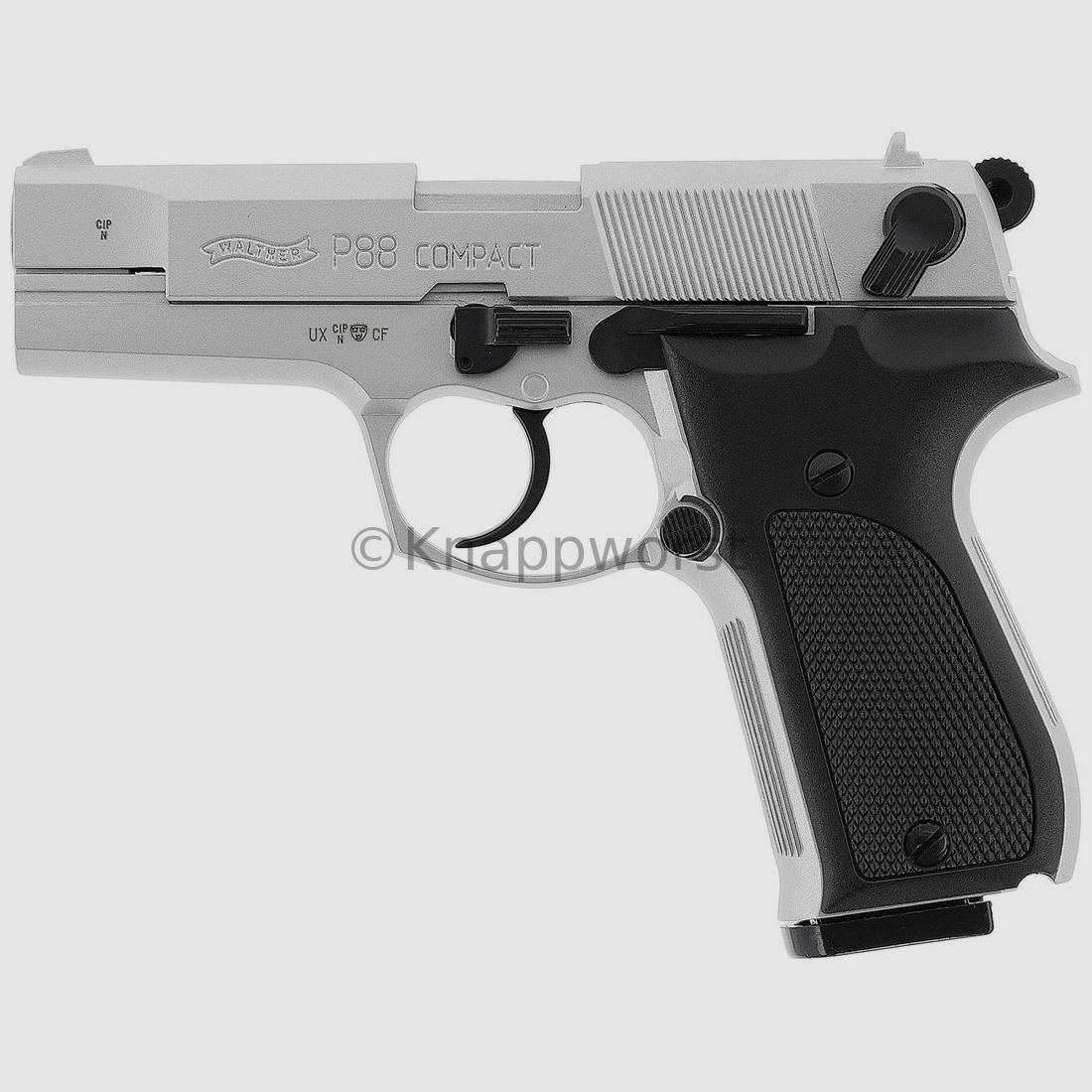 Umarex Walther P88 - 10 disparos 9mm P.A. niquelado