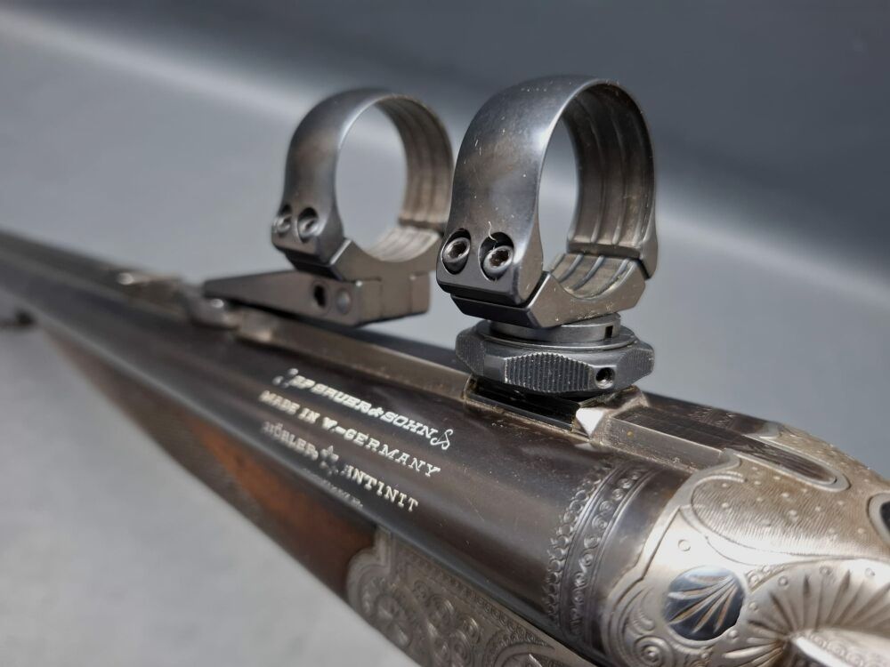 Sauer & Sohn Drilling mit Schlagstücksicherung und Schwenkmontage