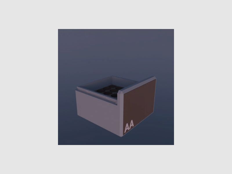 Filamelt AA Scatola per batterie "Coperchio scorrevole" - per 10 / 20 / 25 / 50 batterie