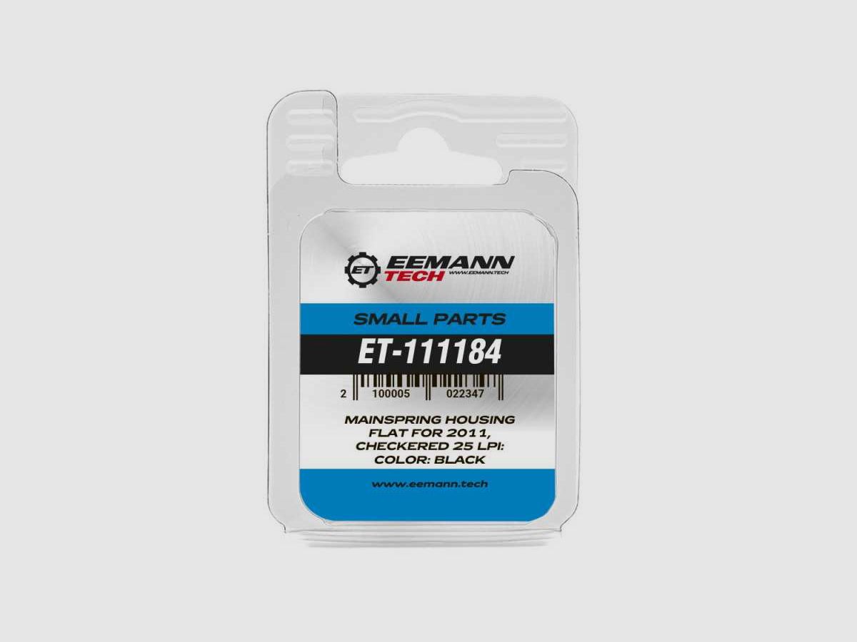 Eemann Tech Mainspring Housing Flat do 2011, Karbowany 25 lpi, Kolor: Srebrny, zdjęcie 3 z 3