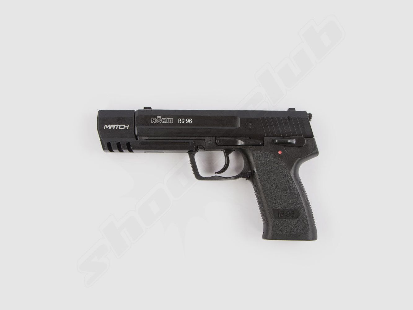 Röhm RG 96 MATCH Schreckschusspsitole 9 mm brüniert inkl. 150 Platzpatronen