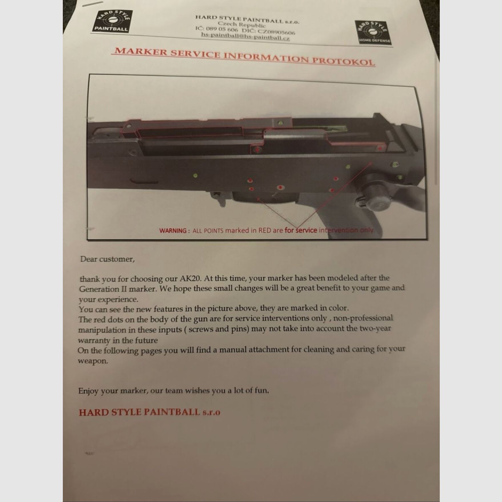 Paintball Maker AK20 tattico