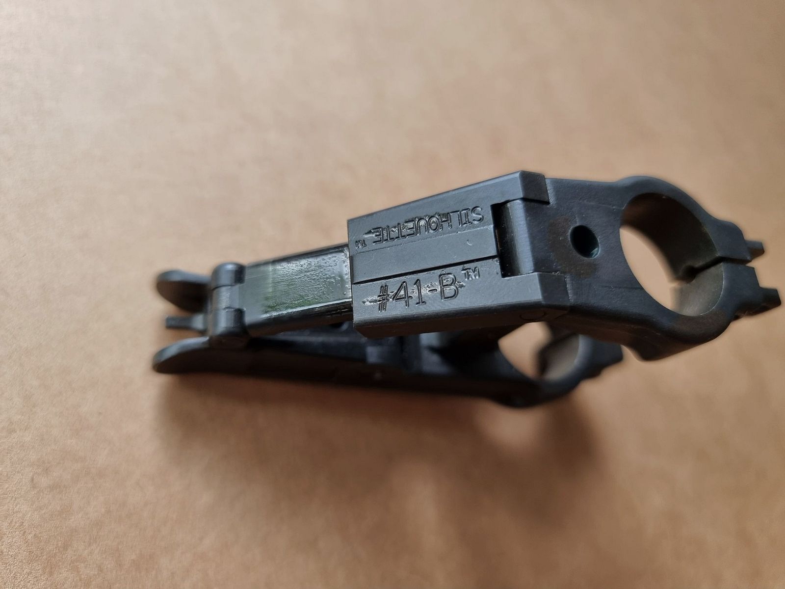 *RARA* A.R.M.S. - Sistema de riel #50-C con miras de gas plegables #41-BL y miras traseras #40-L - AR15 de los 2000