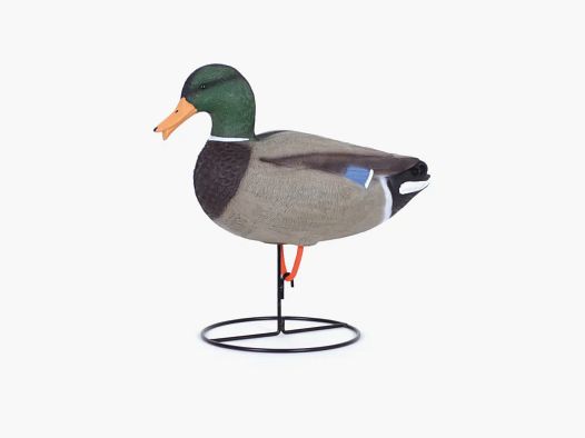 Male Mallard Caller with Straight Neck on Steel Base