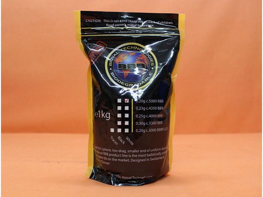 Bioval Technologies Bioval Biodegradable 6mmBB 0,25g weiss (203695) VE 4000 Stück (Beutel)