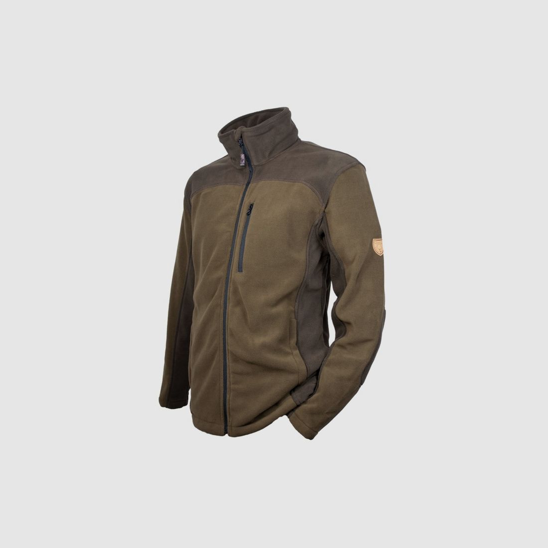 Signal Fleecejacke - orange/grün