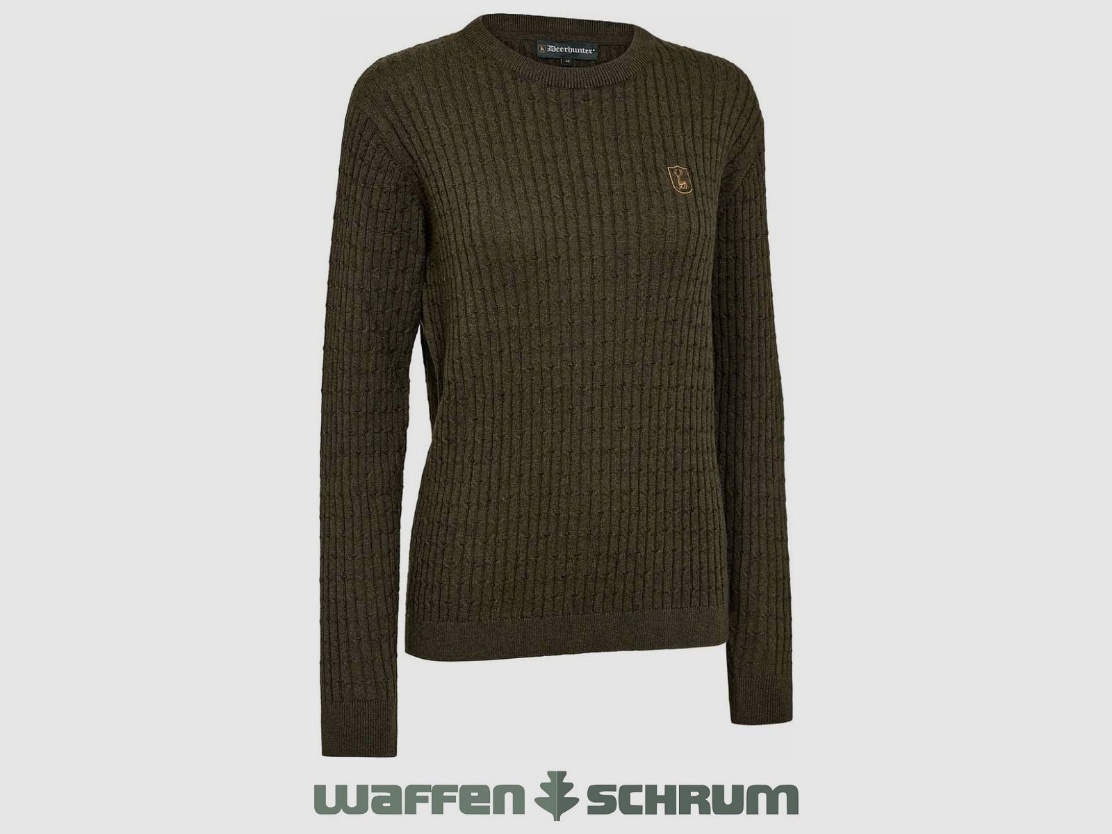 Deerhunter Pullover Harrington Cable Pattern Ember Melange
