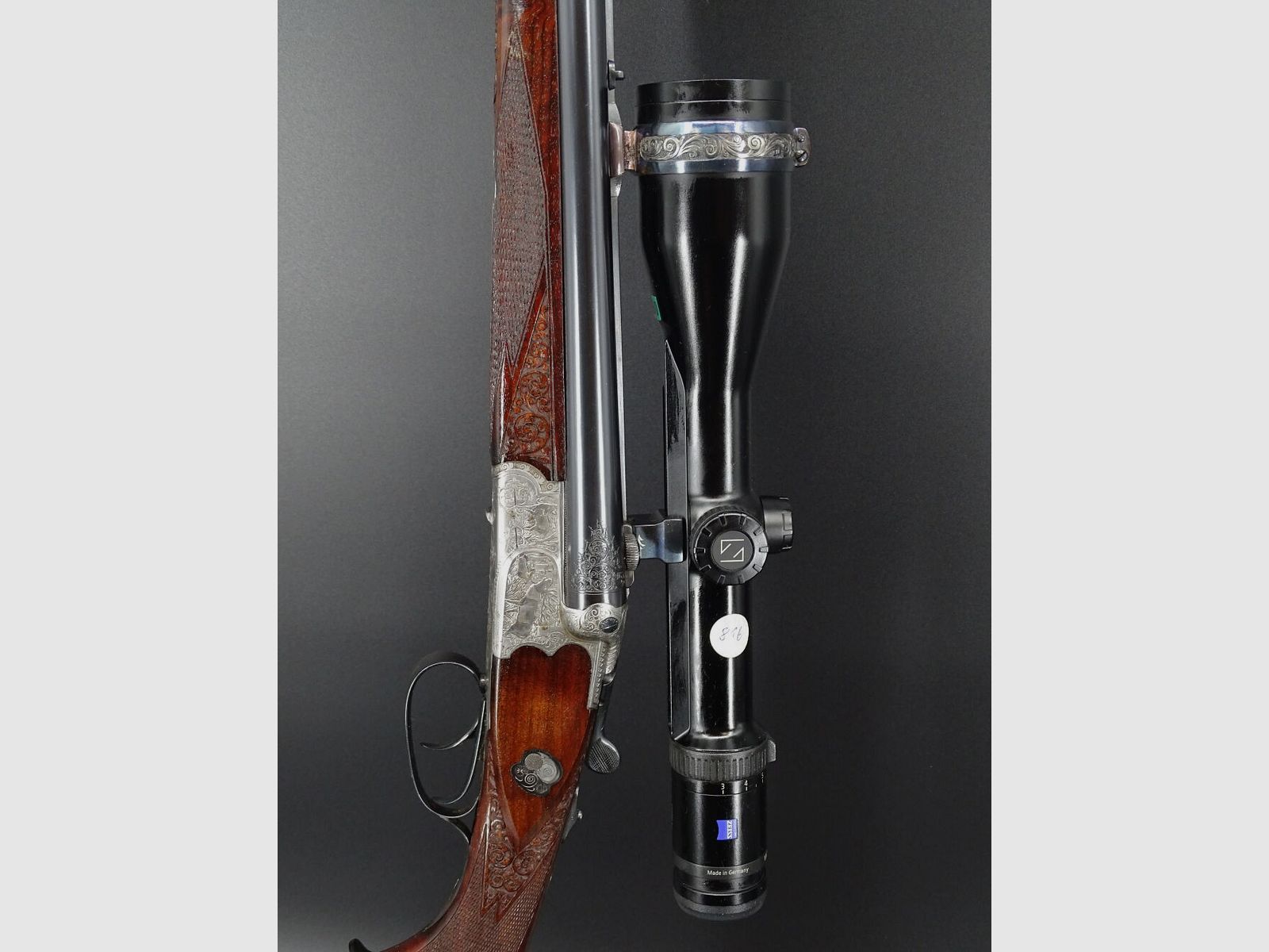 Bock / Doppelbüchsdrilling Sauer & Sohn 7x57R 8x57IRS 5,6x52R 2x Zeiss HT Sammlungsauflösung