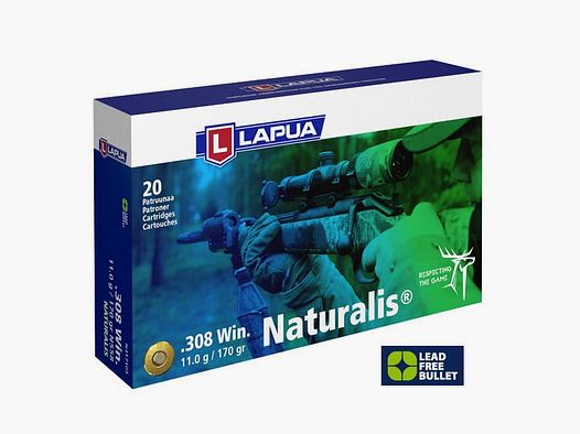 Lapua .308 Naturalis L.R. 170 gr. - 20 pcs.