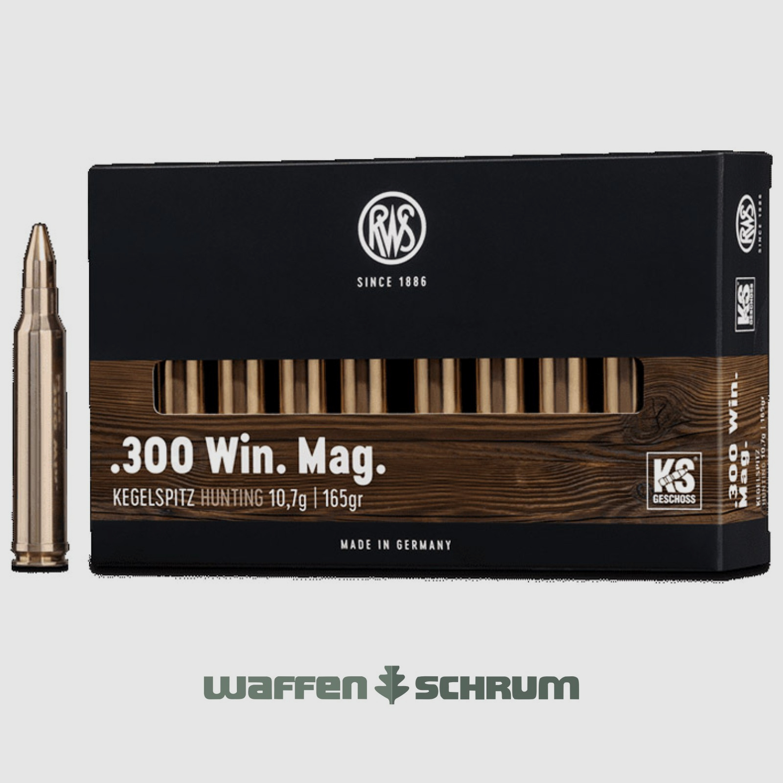 RWS Kegelspitz 10,7g - 165gr .300WinMag