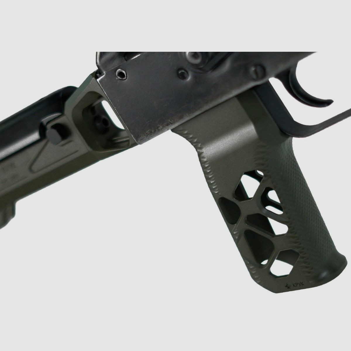 Kruk – Poignée pistolet – Aluminium – Jack / Mini Jack / AKM / AK-74 – Armor Black – CRC 9U081, image 9 sur 10