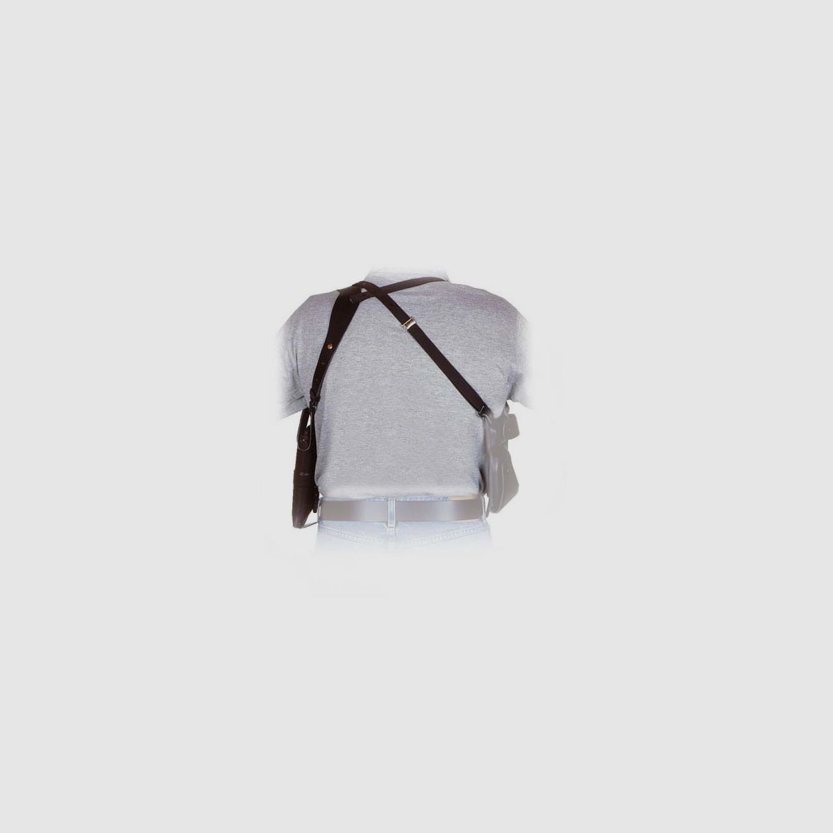Leder Schulterholster NEW BREAK OUT mit Sicherung 6"-6,5" L/N-Frame S&W 27/29/586/617/686/627/629,Ruger,Taurus 66/627/869/17/44/97/425/990/991/992,HW 357,Colt King Cobra,Dan Wesson,Korth-Rechtshänder-Braun