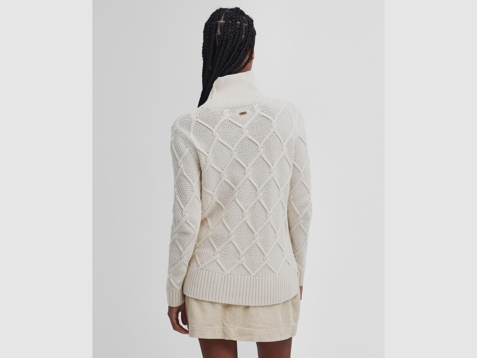 BARBOUR Coltrui Burne Knit Ecru