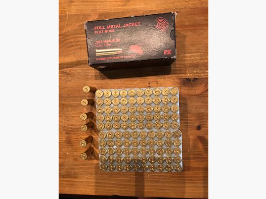 .357 Magnum Hülsen Fabrikation GECO 106 Stück -gebraucht-