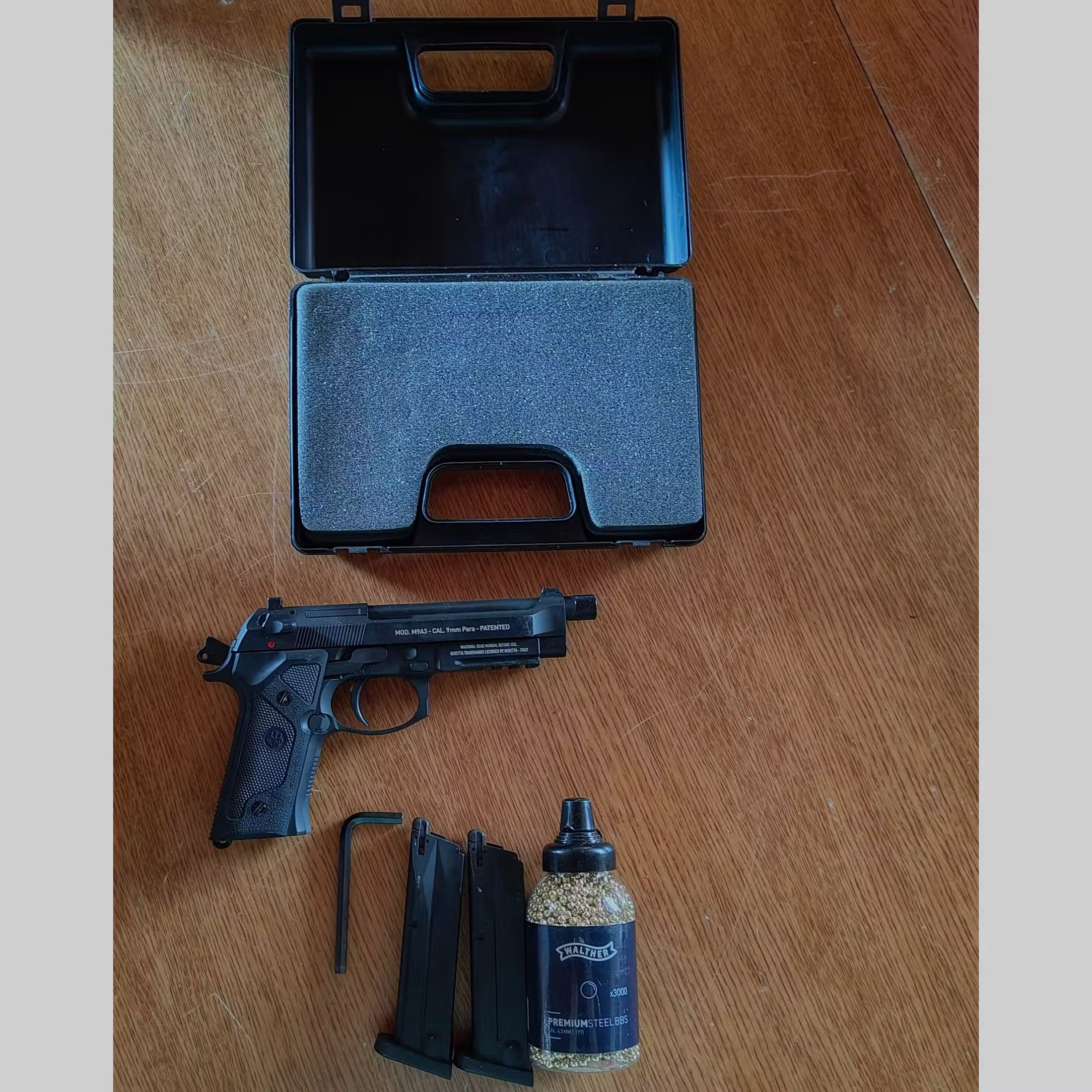 Beretta M9A3 FM Schwarz 4,5 mm Stahl BB Co2-Pistole Blow Back