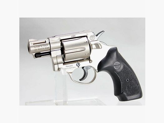 Record Sport Weapons Revolver RECORD CHIEF 2 inch nickel plated 9 mm