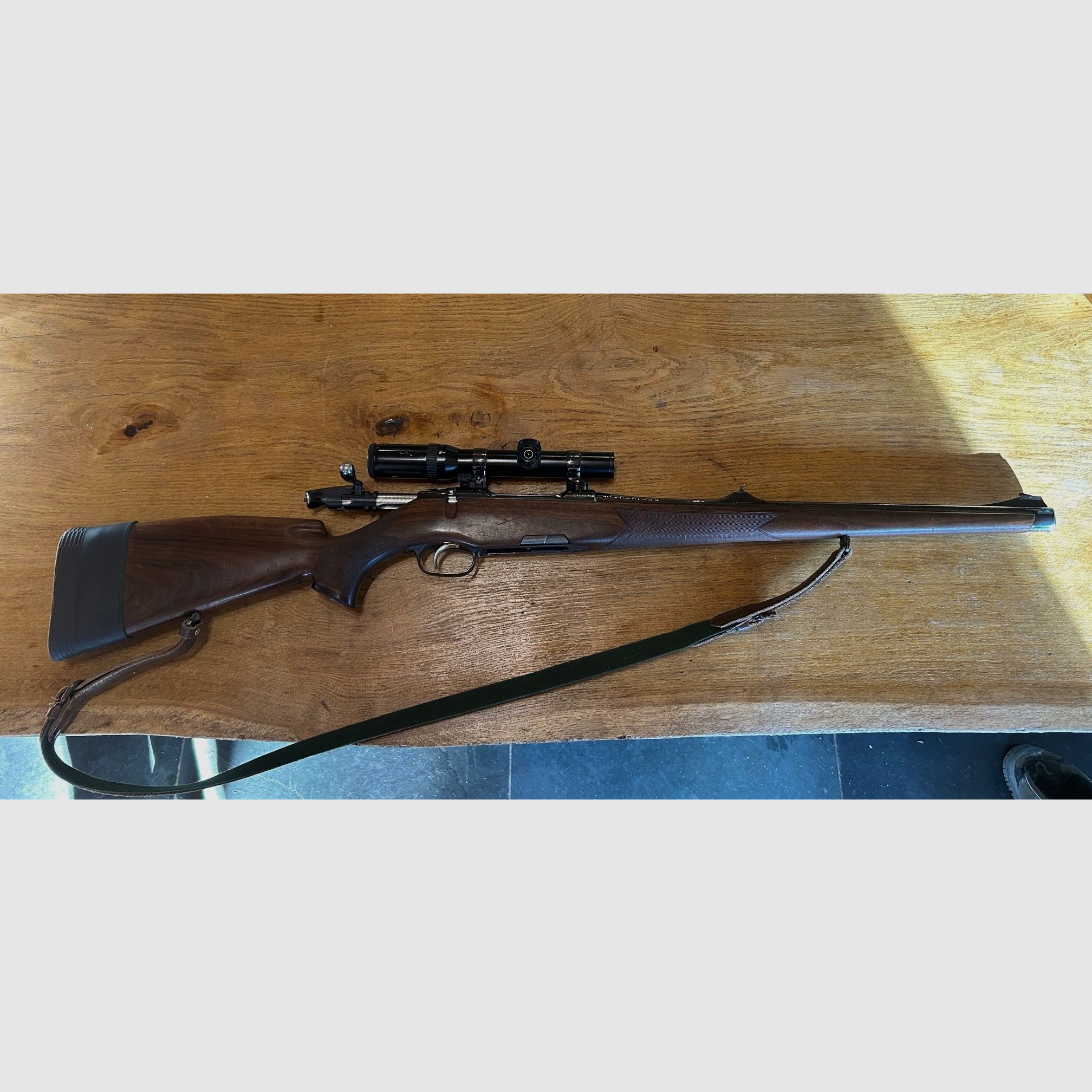 Steyr Mannlicher Luxus Stutzen 9,3x62 con vidrio DJ