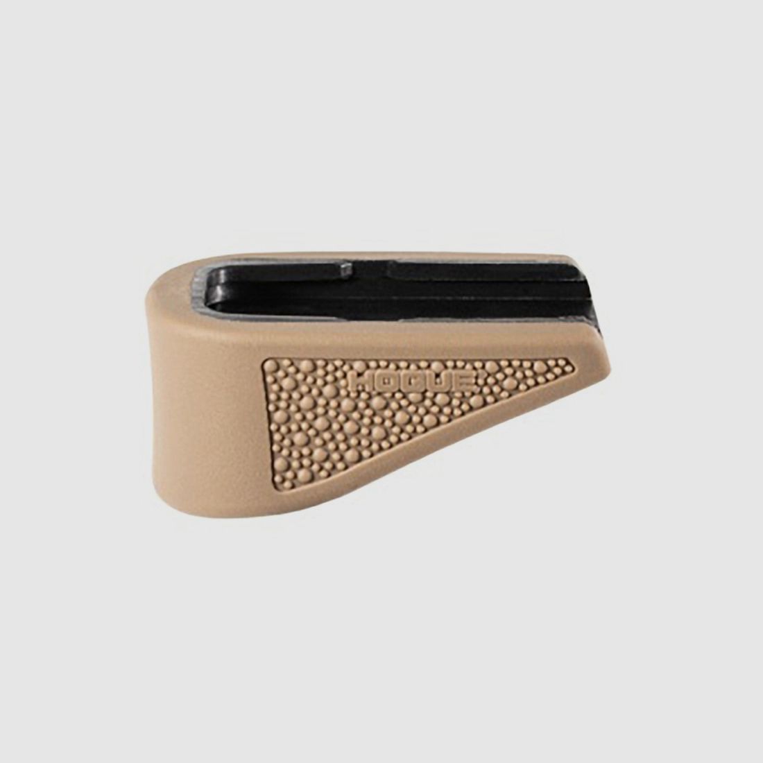 HOGUE OVERMOLDED® EXTENSION 43® MAGAZINE HOGUE OVERMOLDED GRIP EXT BASE PAD POUR GLOCK 43 9MM 6RD MAGS FDE, image 1 sur 2