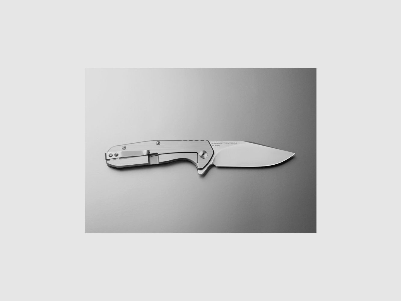 Coltello N.Sutter Quercus NS01A Nero Design Svizzero, immagine 2 di 7