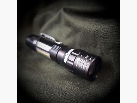 Shop-Gun - Torcia LED (nera, alluminio)