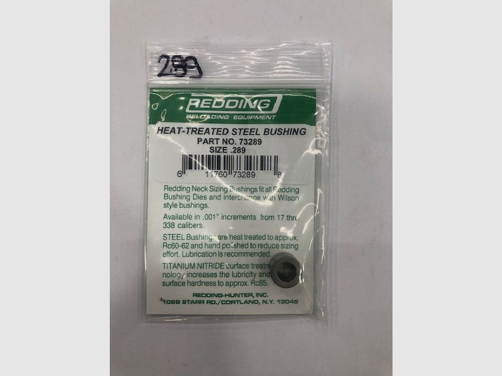 REDDING BUSHING EN ACIER TAILLE 289, image 1 sur 2