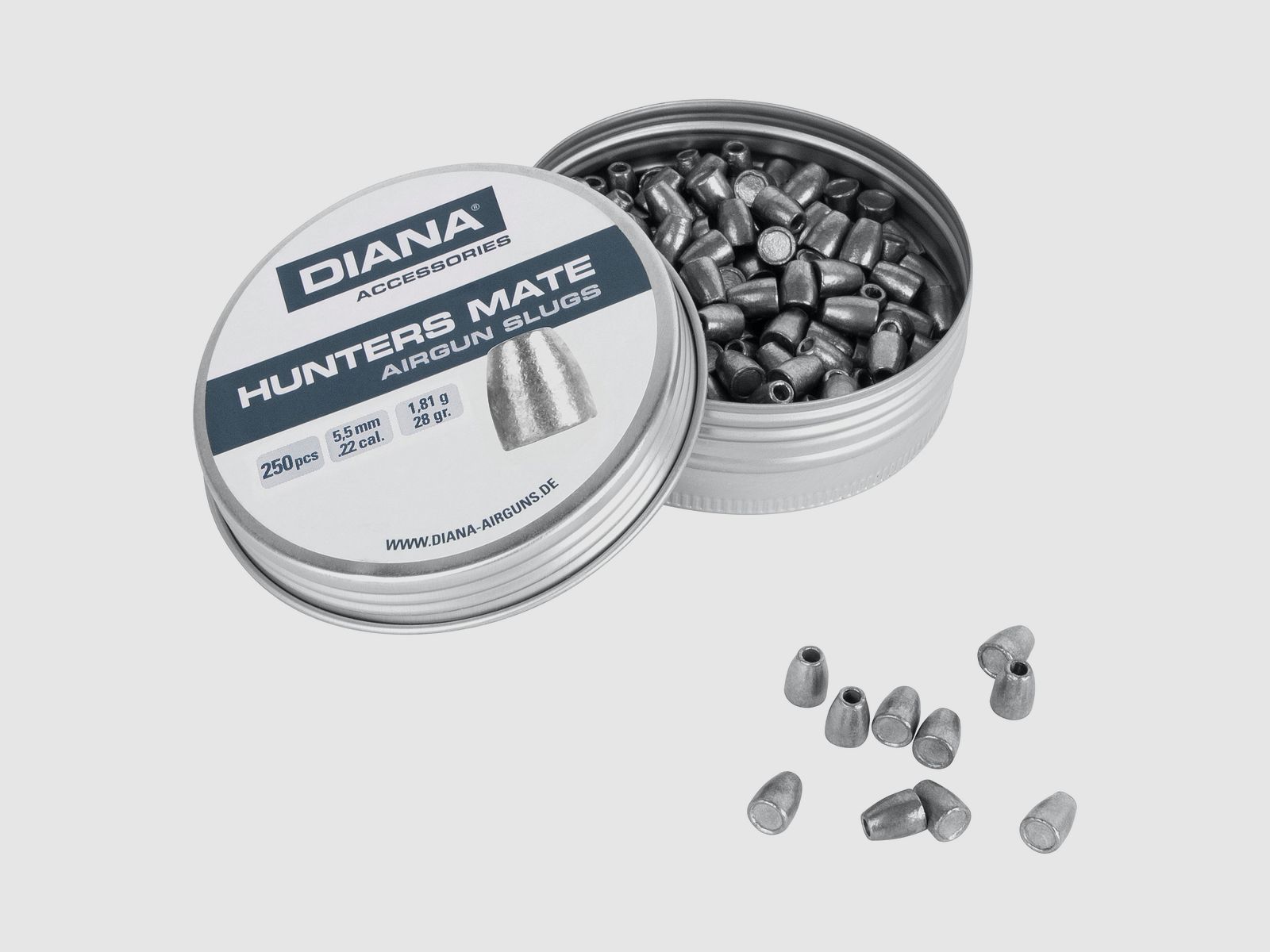 DIANA Hunters Mate Slugs 5,5mm (.22) 1,81g 250 Stück