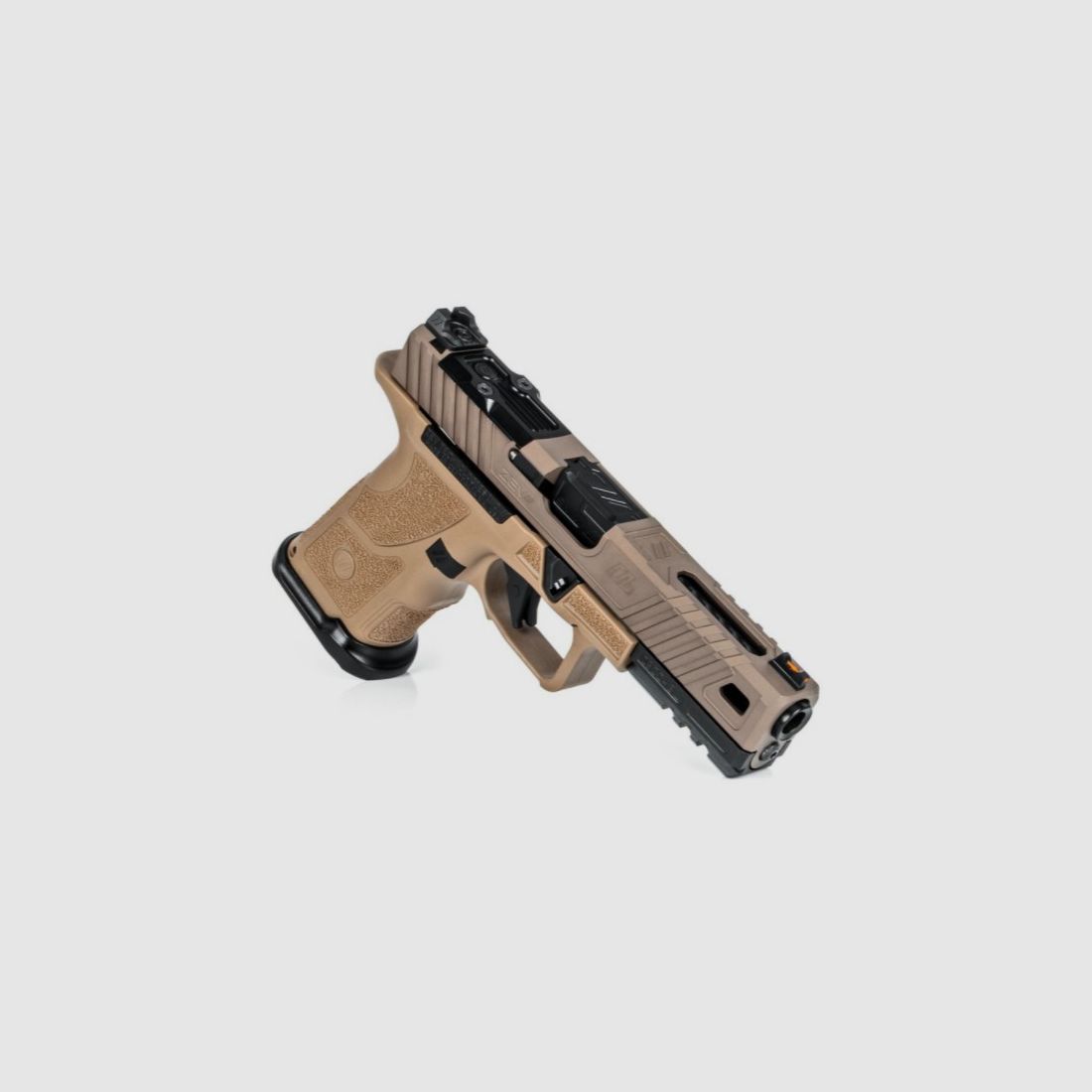 ZEV OZ9 Elite Covert Pistol Standard FDE Slide BLK BBL, Bild 2 von 3