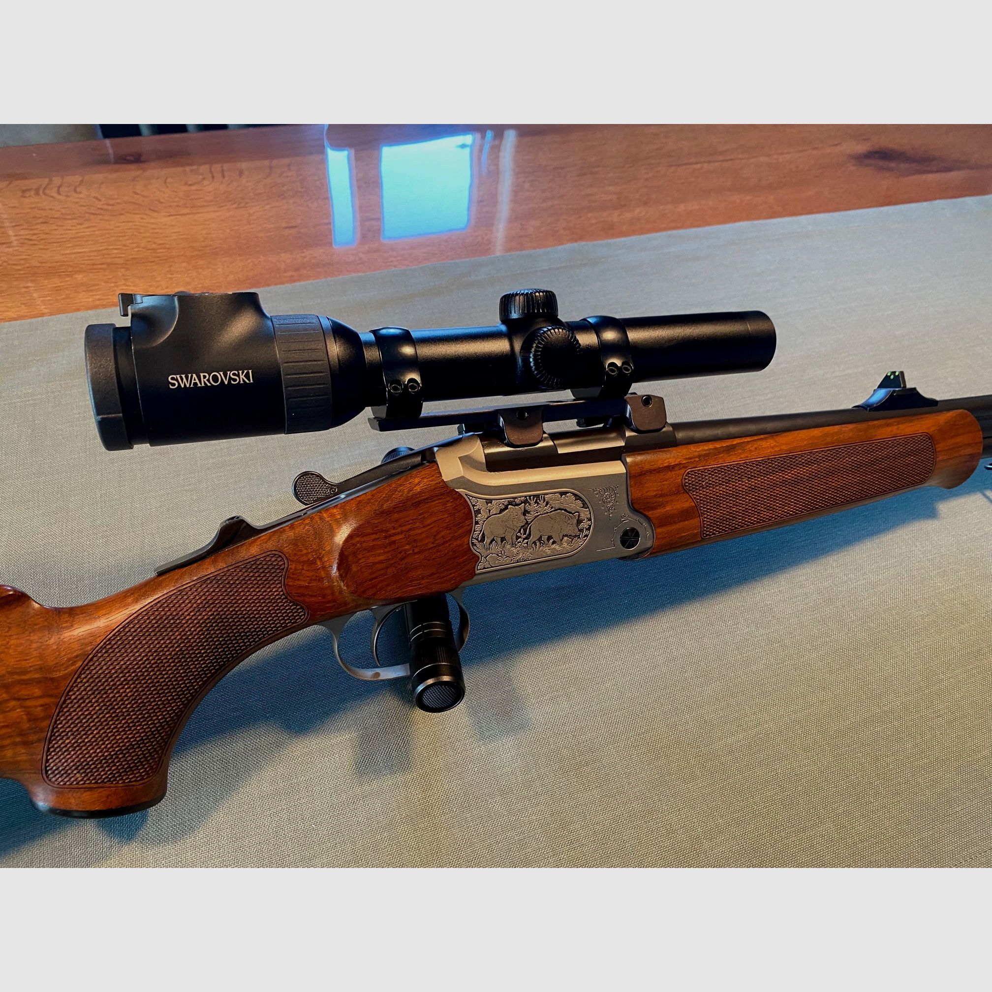 Double rifle BDB Merkel B3 - 9.3x74R - Swarovski Z6i