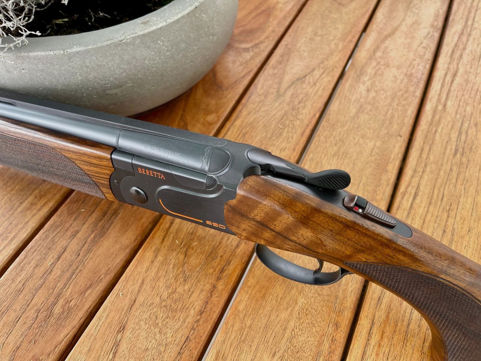 Beretta BDF 690 Competition Black Trap AS 12/70 LL:76cm Bockdoppelflinte Flinte