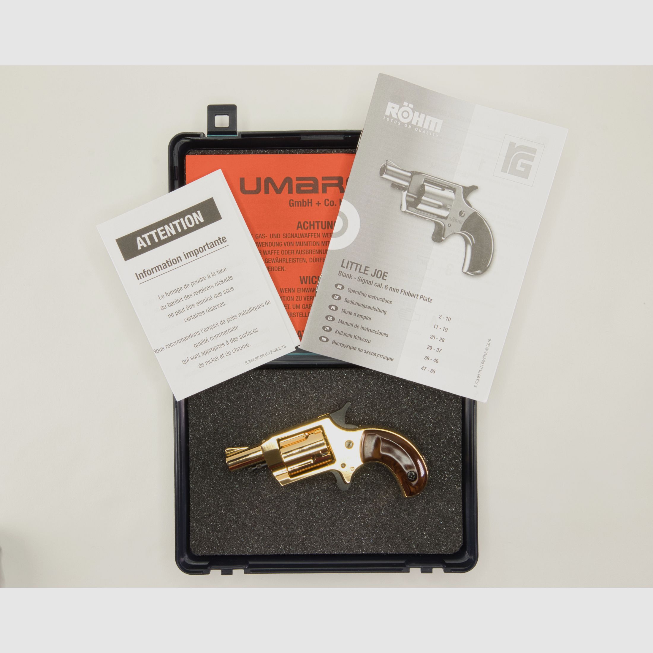 Röhm Little Joe Schreckschußrevolver Kaliber 6mm Flobert Gold Edition