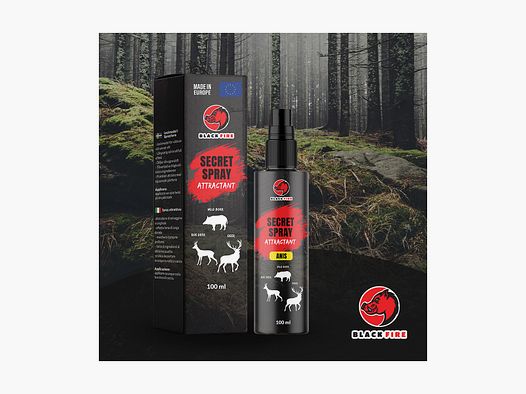 Anisspray für Wildschweine und Rehe - Black Fire