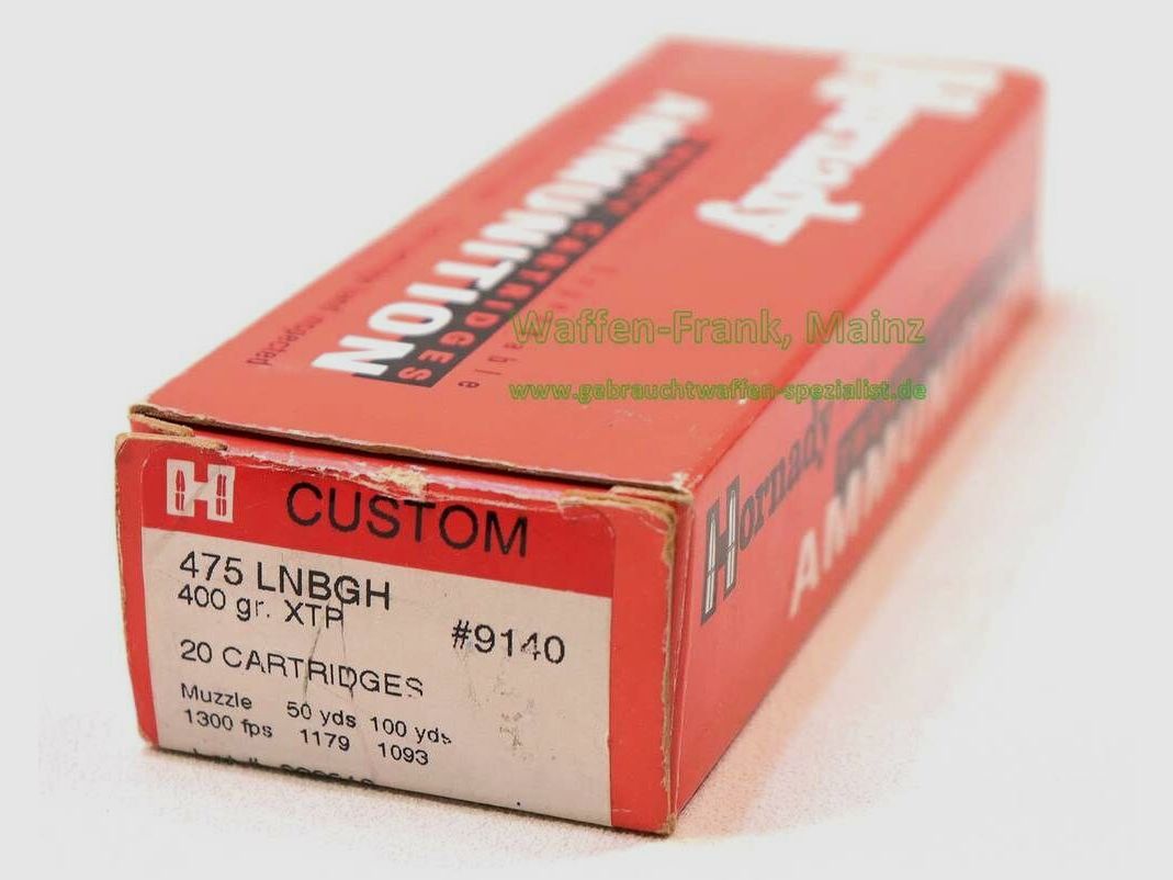 Hornady / USA Munizioni per revolver .475 LNBGH