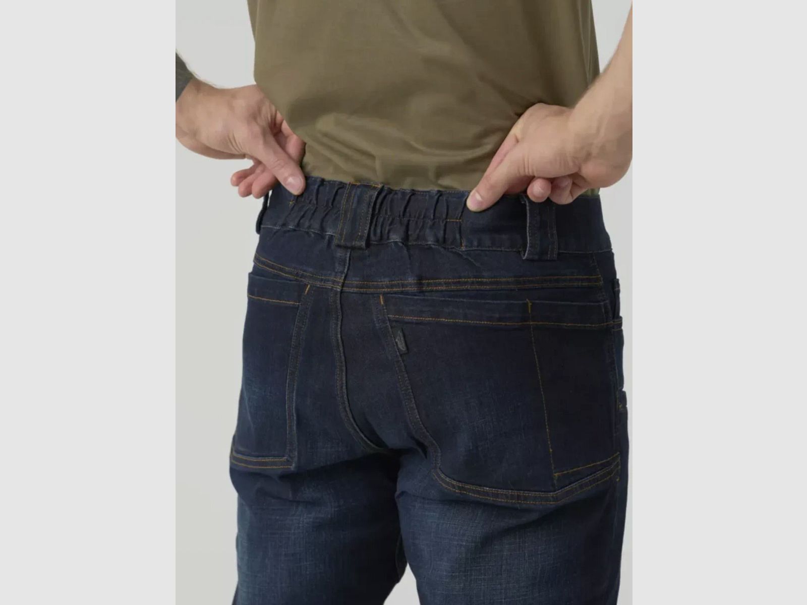 Greyman Tactical Slim Jeans (Dark Blue) - Helikon-Tex, image 4 of 8