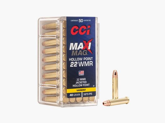 22 MAGNUM (WMR) CCI MAXI MAG PACKUNG MIT 50 PATRONEN, 30 gr