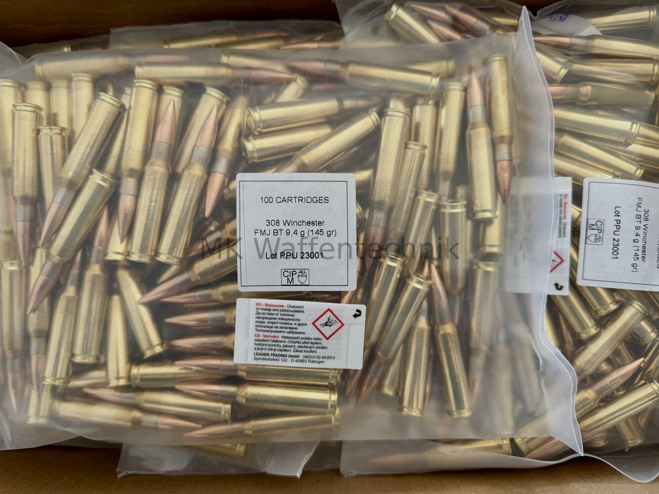 PPU Patronenmunition .308 Win 145grs 100 Stk.