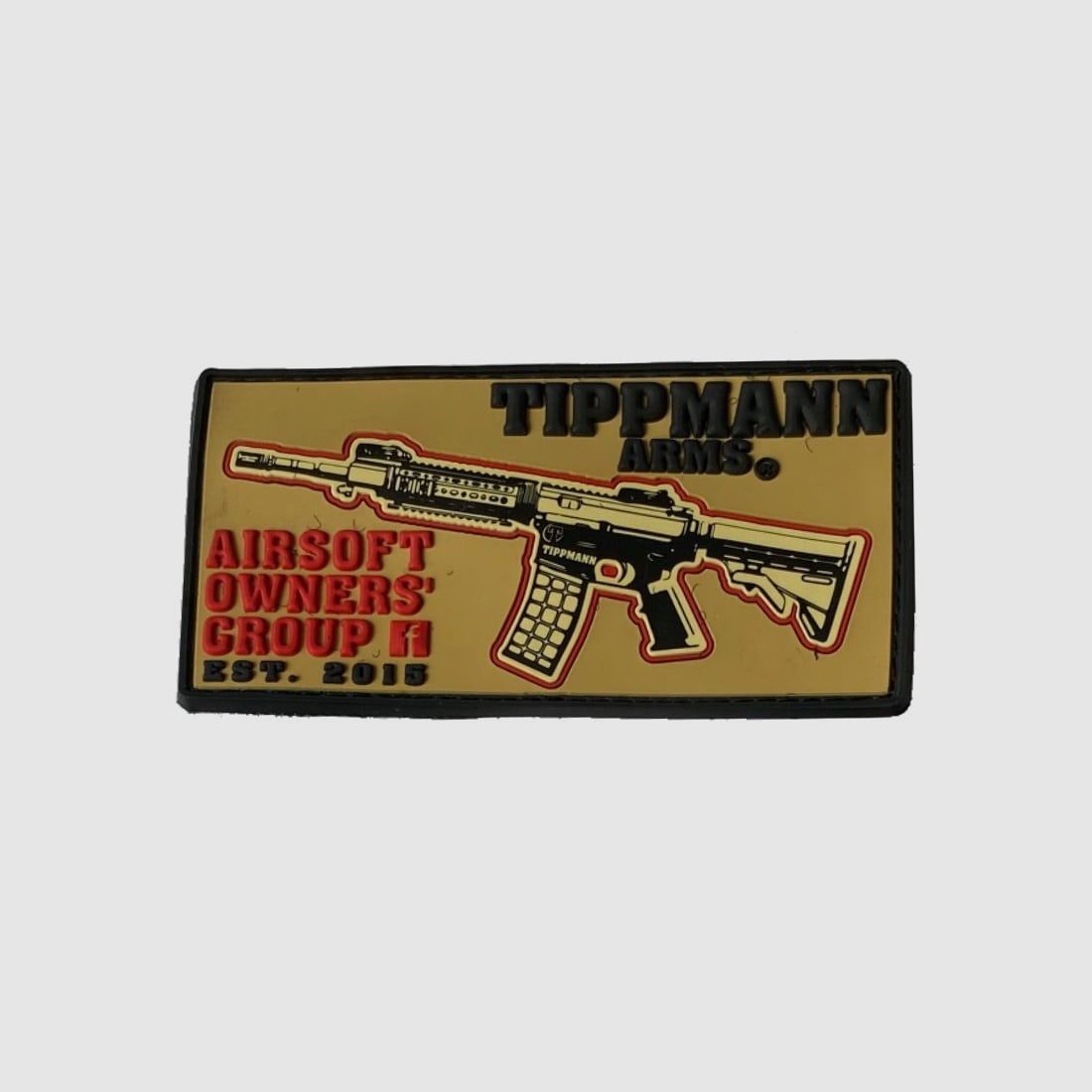 Patch in PVC per Paintball / Airsoft (Tippmann Tactical AOG/tan)
