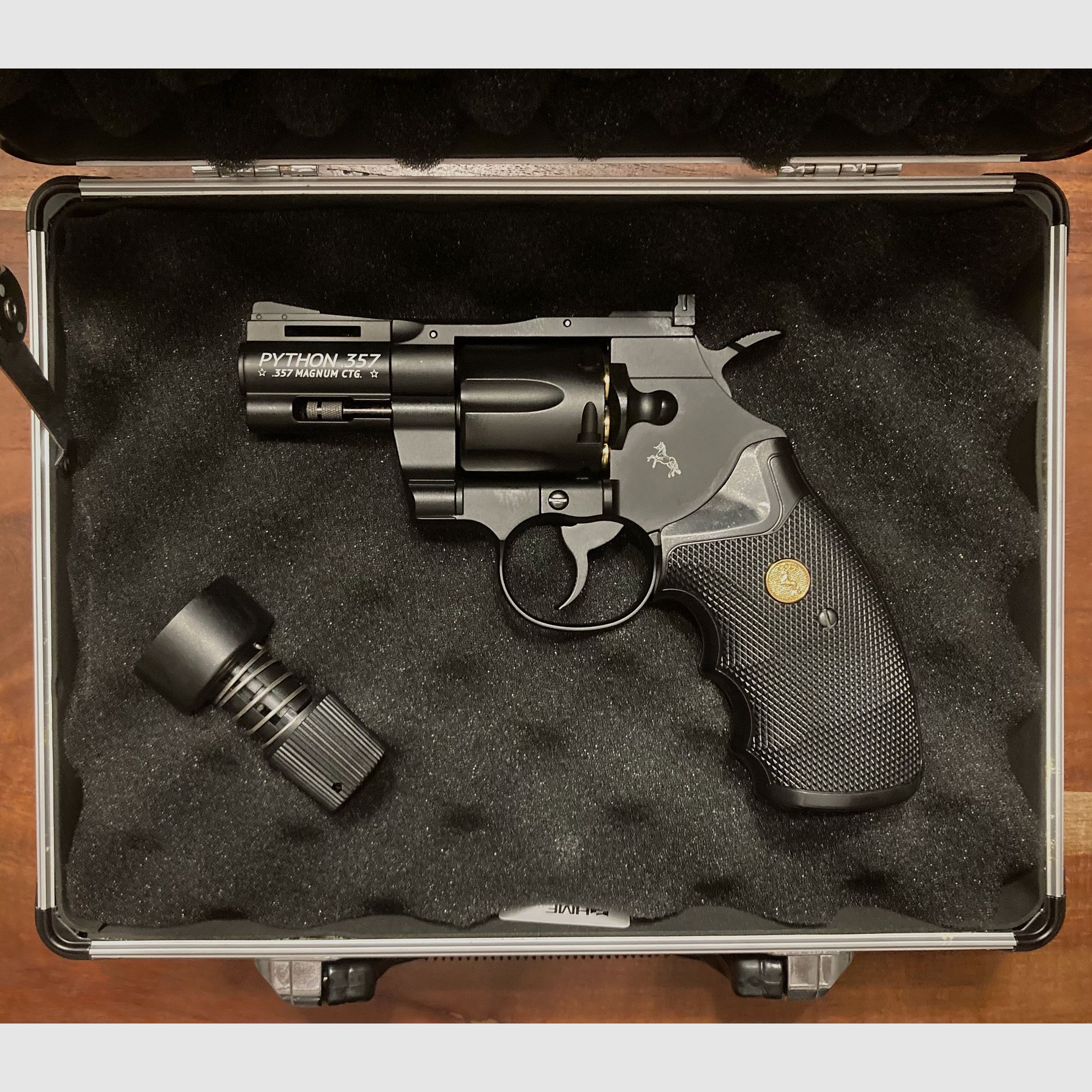 Set: Umarex Colt Python 2.5" full metal steel BB CO2