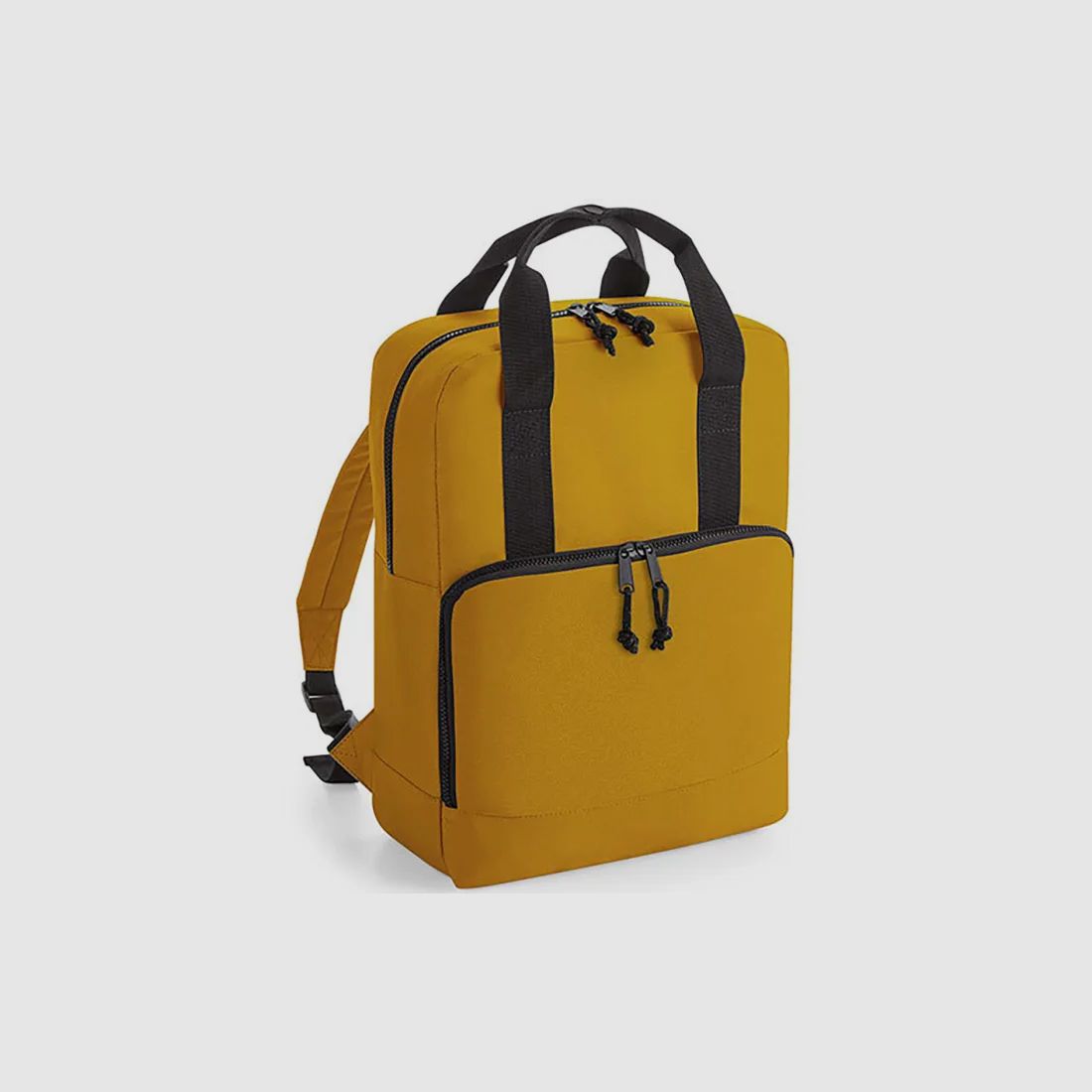 Sac à dos réfrigérant à double poignée en recyclage moutarde